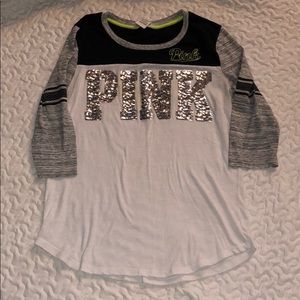 PINK VICTORIA’S SECRET 3/4 sleeve top